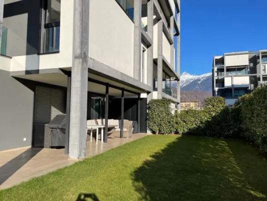 Res. Leche Park, appartamento con giardino di 3.5 locali, Bellinzona